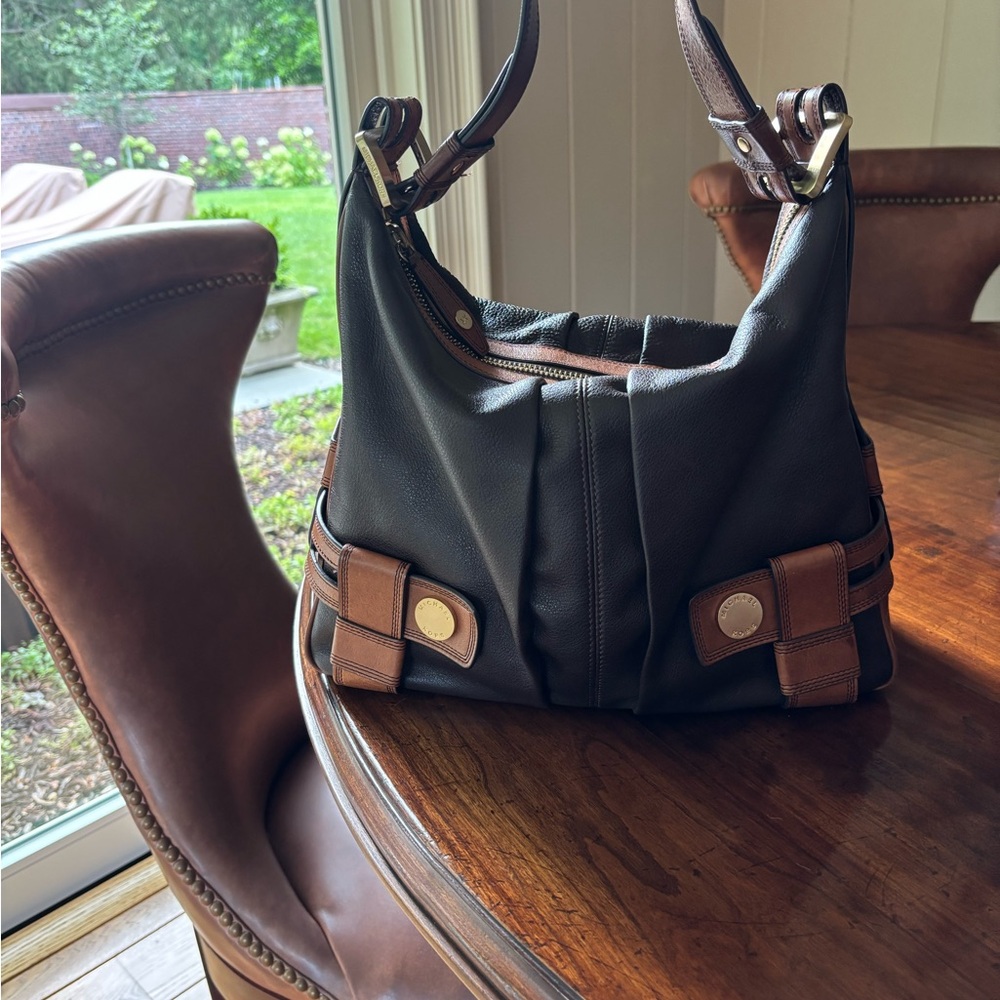 Michael Kors Brown Leather Hobo Bag
